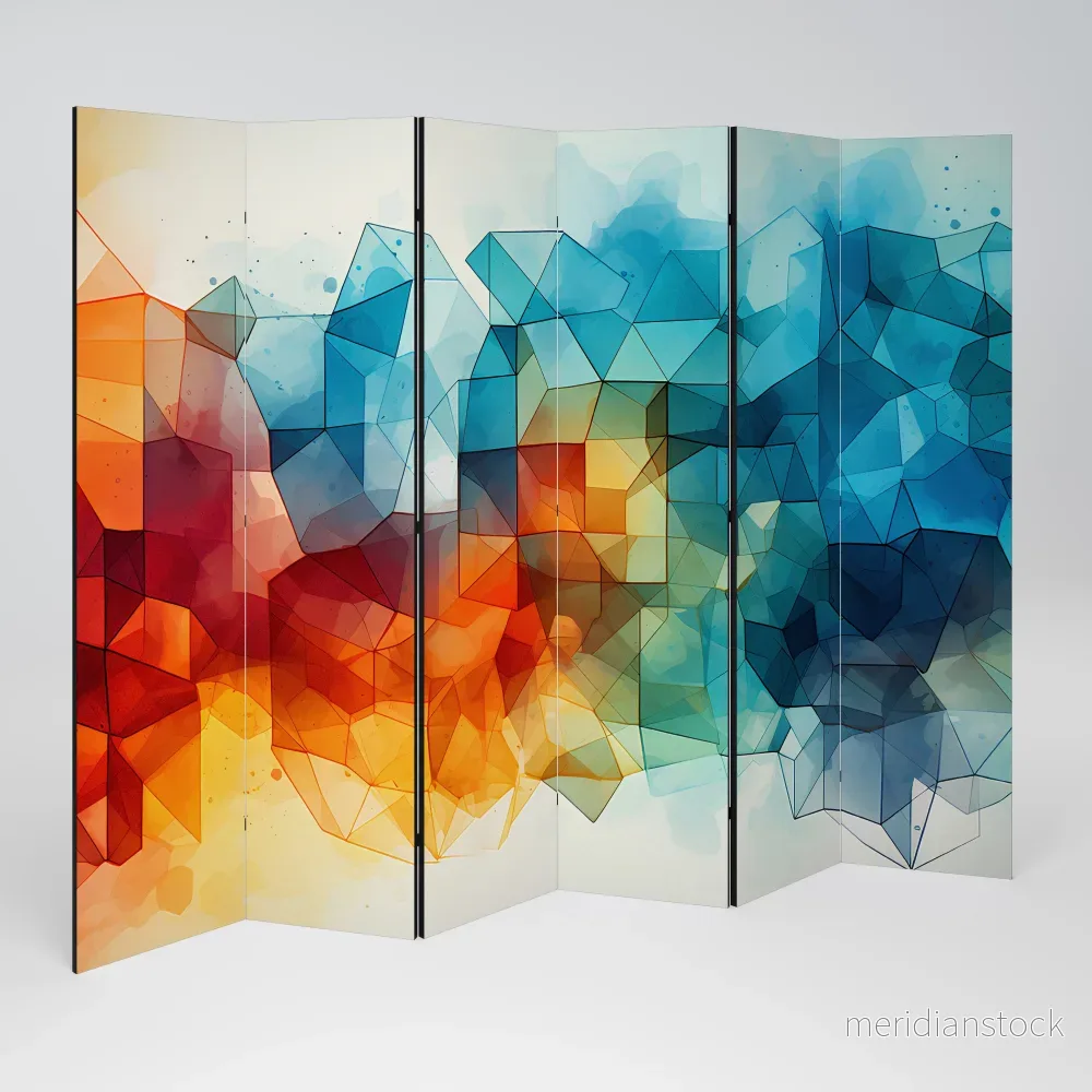 VIBRANT FACETS UNITE Rumsavdelare 6 paneler - Bild 2