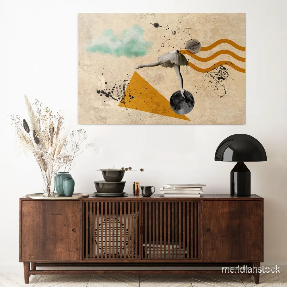 SHAPES OF BALLERINA Horizontal Canvas Print SHAPES OF BALLERINA Horizontal Canvas Print