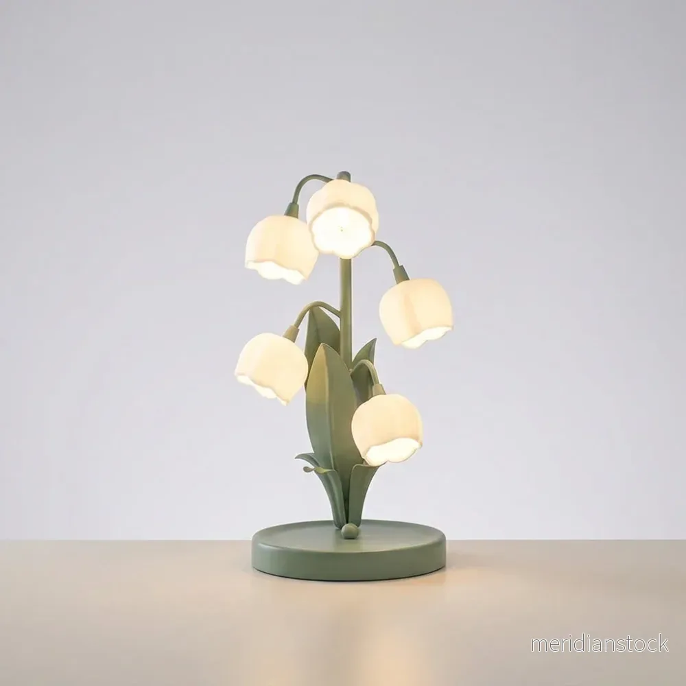 Skulptural blombordslampa – Florencea - Bild 2