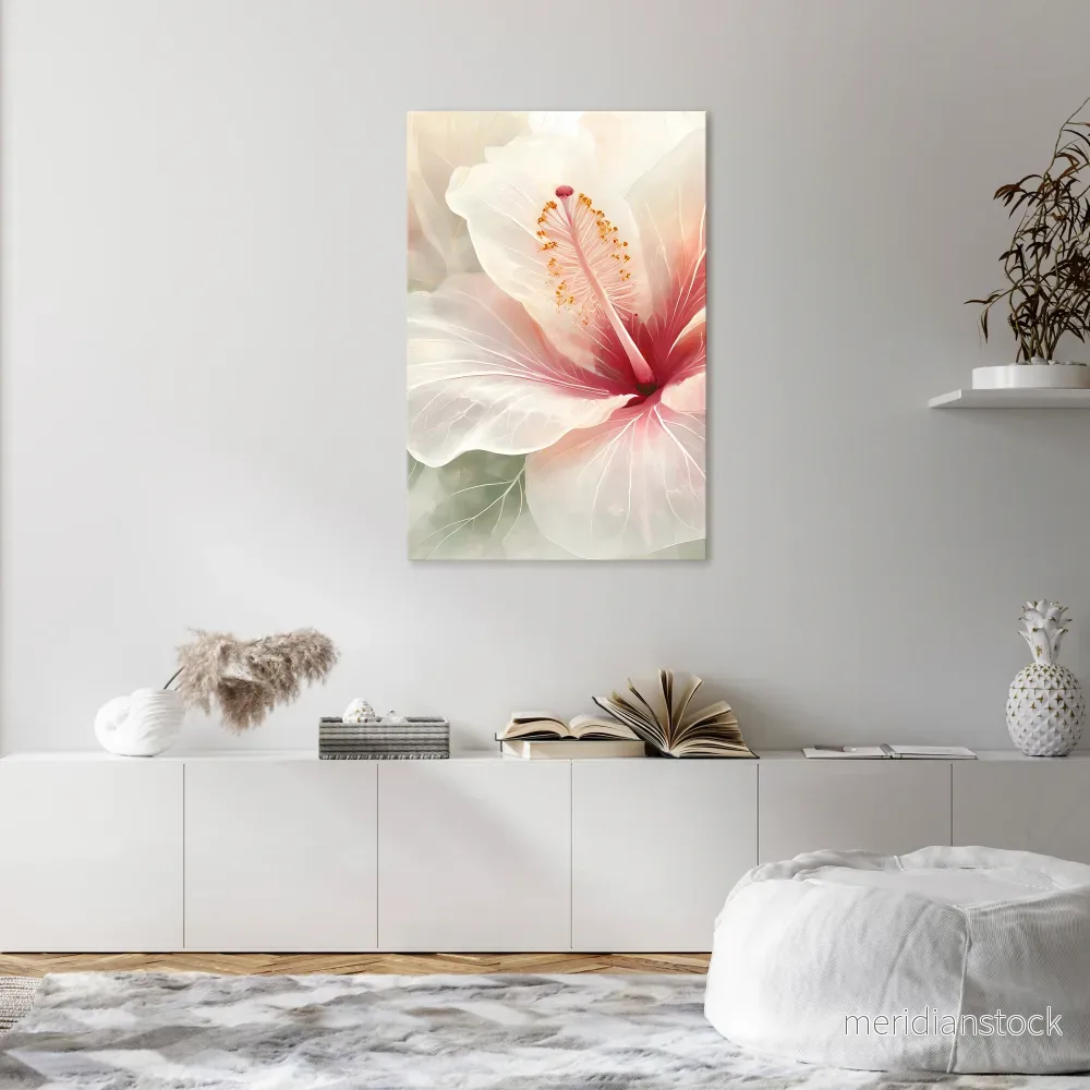 GOSSAMER FLORAL DREAM Vertical Canvas Print - Bild 2