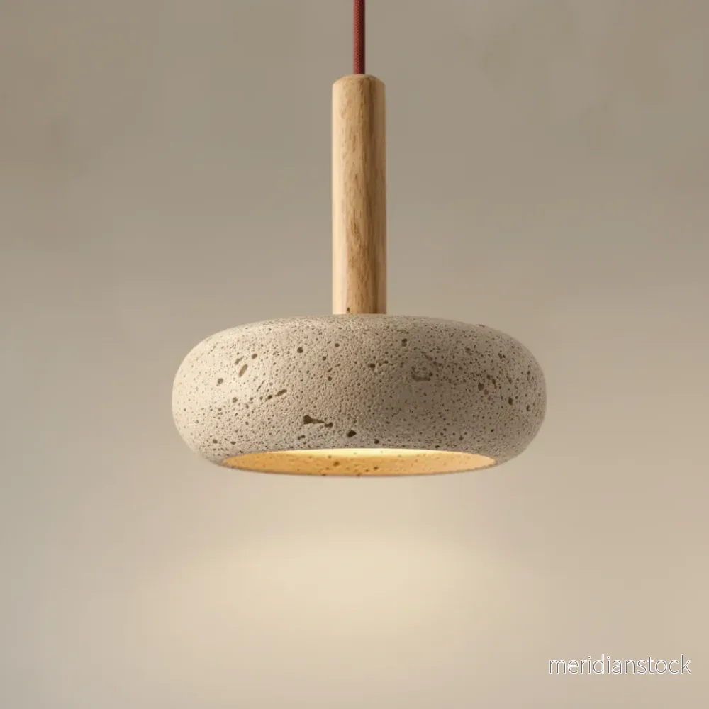 Hängande pendellampa i sten - TranquilRing - Bild 3