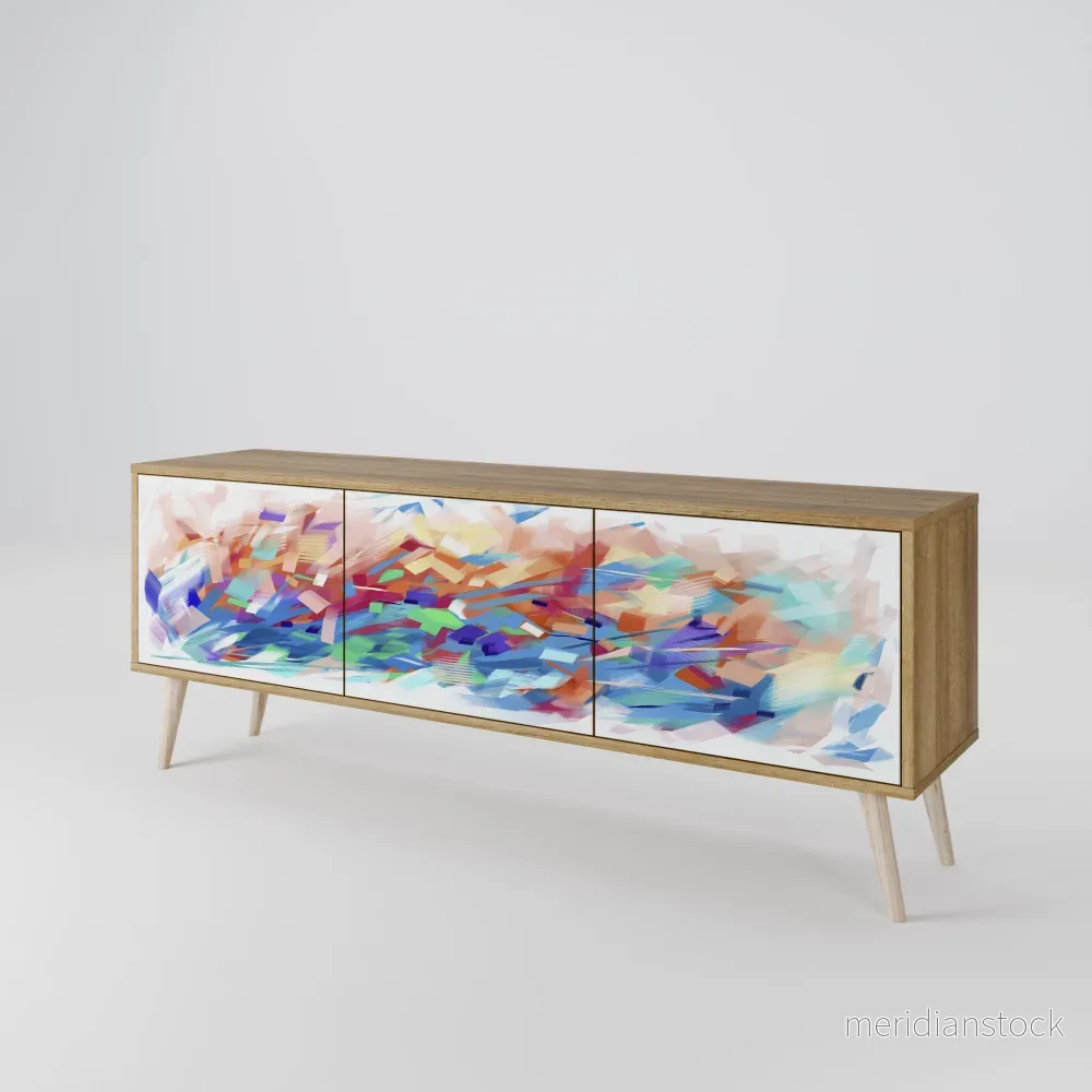 FINESSE MASH-UP TV-bänk med 3 dörrar