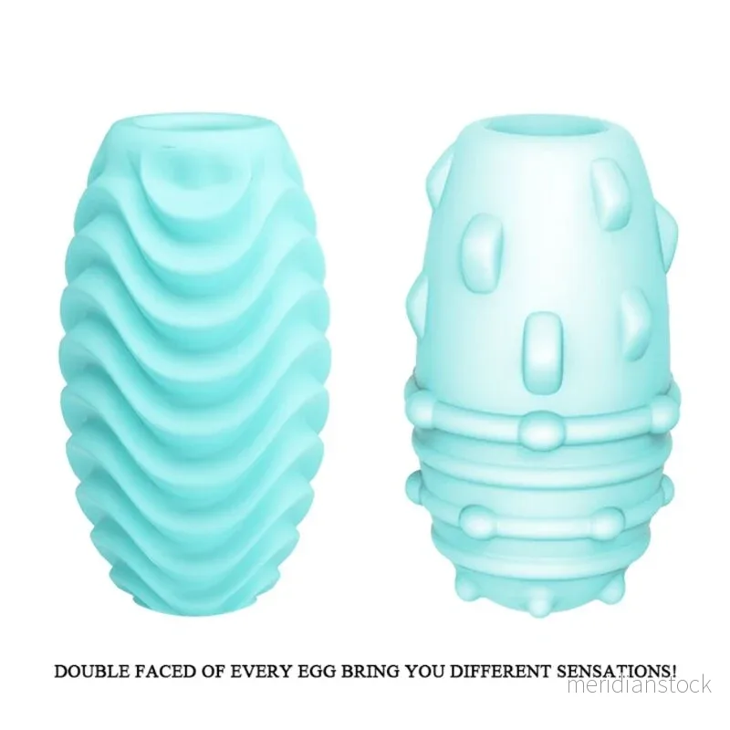 PRETTY LOVE - TURQUOISE DOUBLE SIDED MASTURBATOR EGG - Bild 3