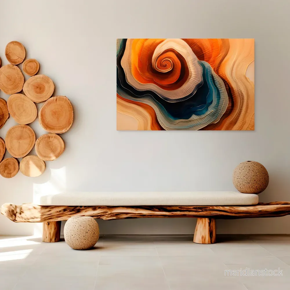 SPIRALING DREAMSCAPE Horizontal Canvas Print - Bild 2