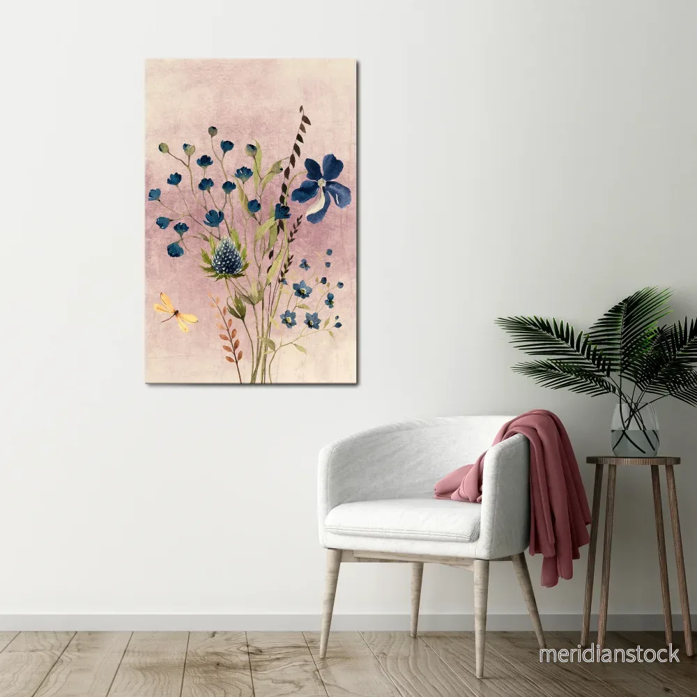 CORNFLOWER REVERIE Vertical Canvas Print - Bild 2
