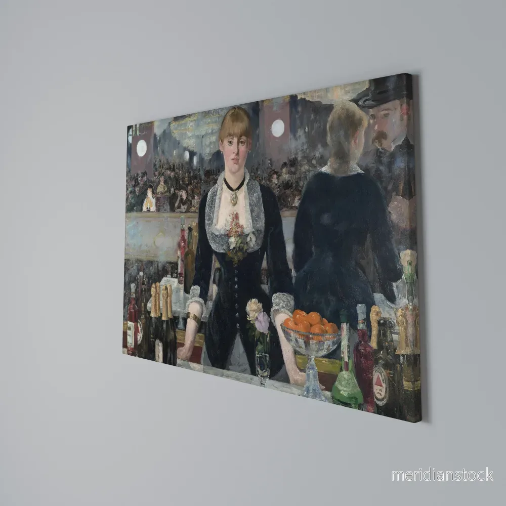 SHADOWS AT THE BAR Horizontal Canvas Print - Bild 3