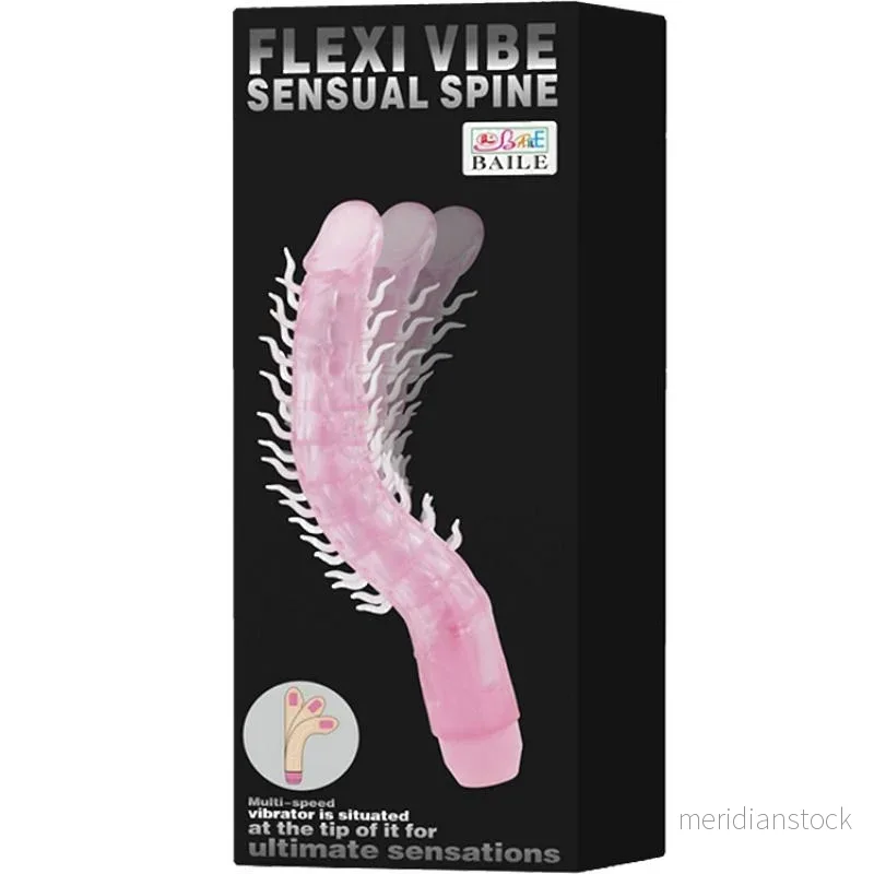 BAILE - FLEXI VIBE SENSUAL SPINE BENDABLE VIBRATING DILDO LILAC 23.5 CM - Bild 2