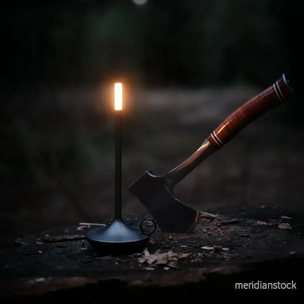 Ljusstake LED – laddningsbar bordslampa med touchkontroll i nordisk stil - Bild 3