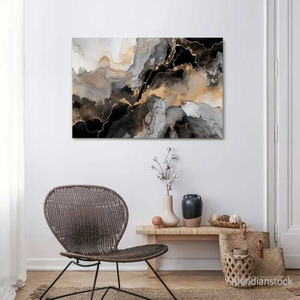 MYSTIC VEINS Horizontal Canvas Print - Bild 2