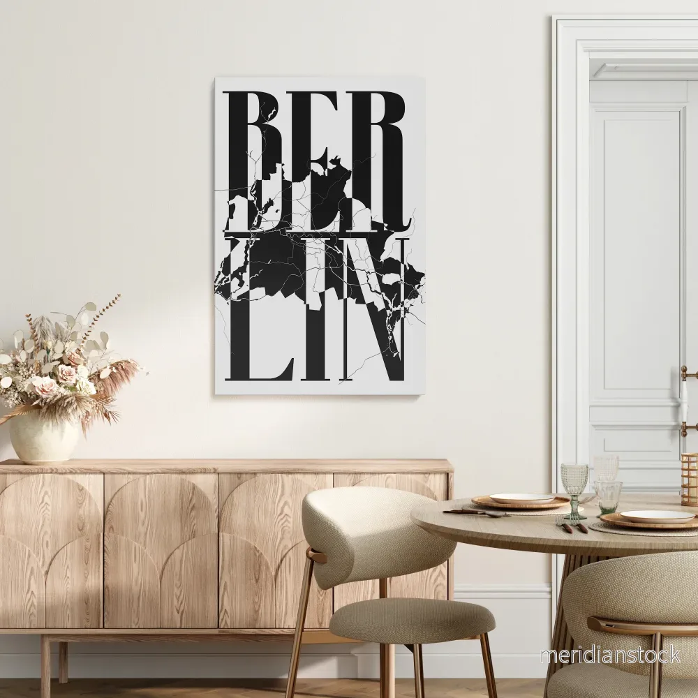 BOLD HORIZONS OF BERLIN Vertical Canvas Print BOLD HORIZONS OF BERLIN Vertical Canvas Print