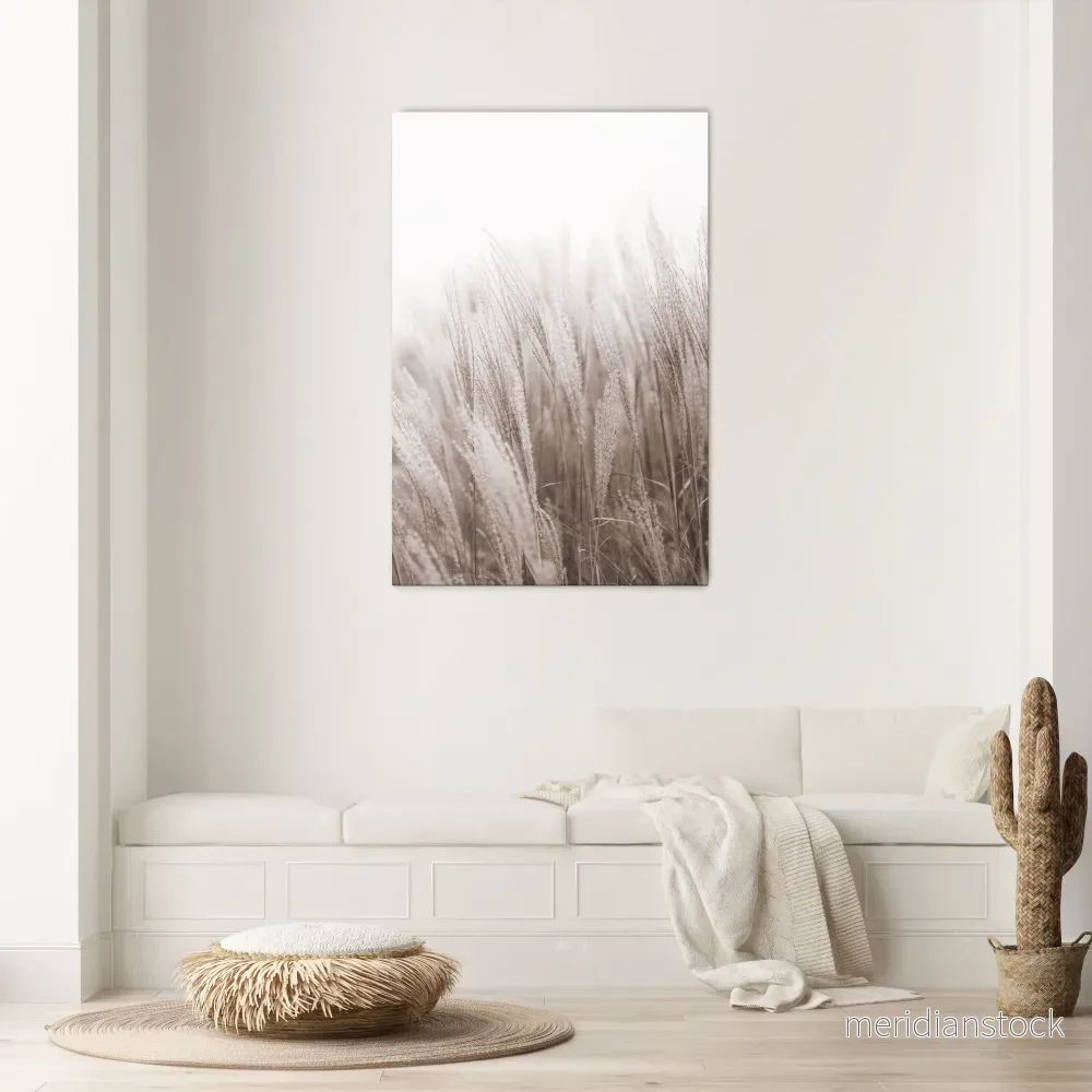 WHISPERS OF GRASS Vertical Canvas Print - Bild 2
