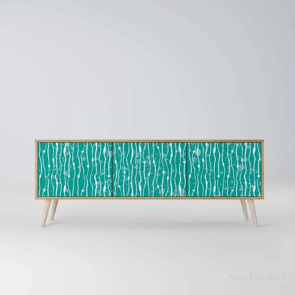 TURQUOISE RAIN TV-bänk med 3 dörrar - Bild 2