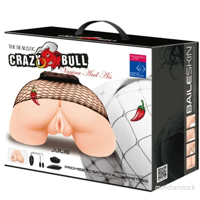 CRAZY BULL - VAGINA AND ANUS WITH REALISTIC MESH WITH VIBRATION