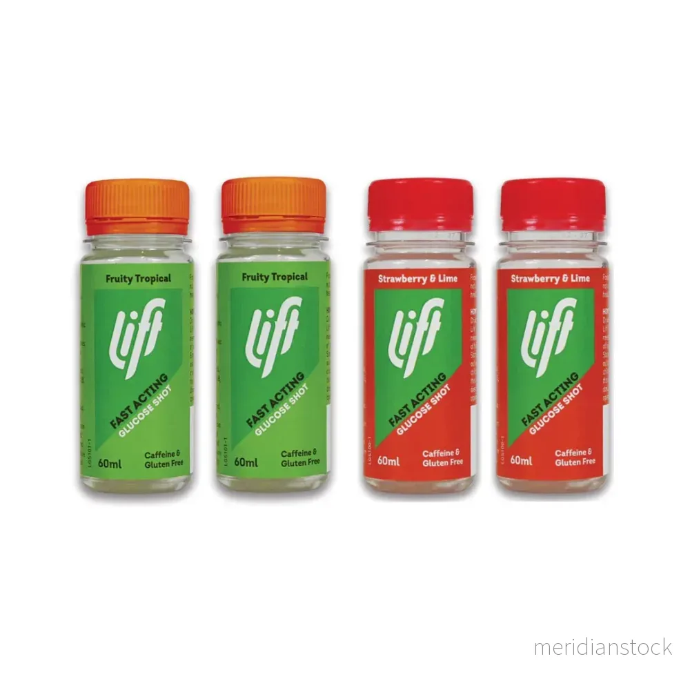 Druvsocker LIFT GlucoShot Jordgubb-Lime 12-pack - Bild 3
