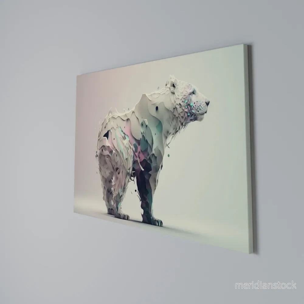 FUTURISTIC BEAR Horizontal Canvas Print FUTURISTIC BEAR Horizontal Canvas Print
