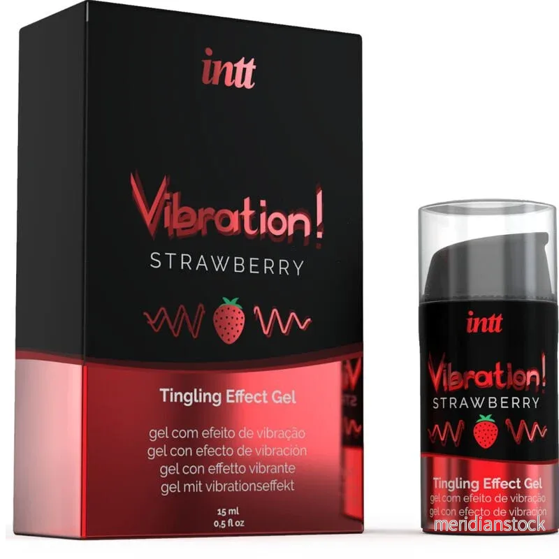 INTT - POWERFUL INTIMATE STIMULANT LIQUID VIBRATING GEL STRAWBERRY 15 ML - Bild 2