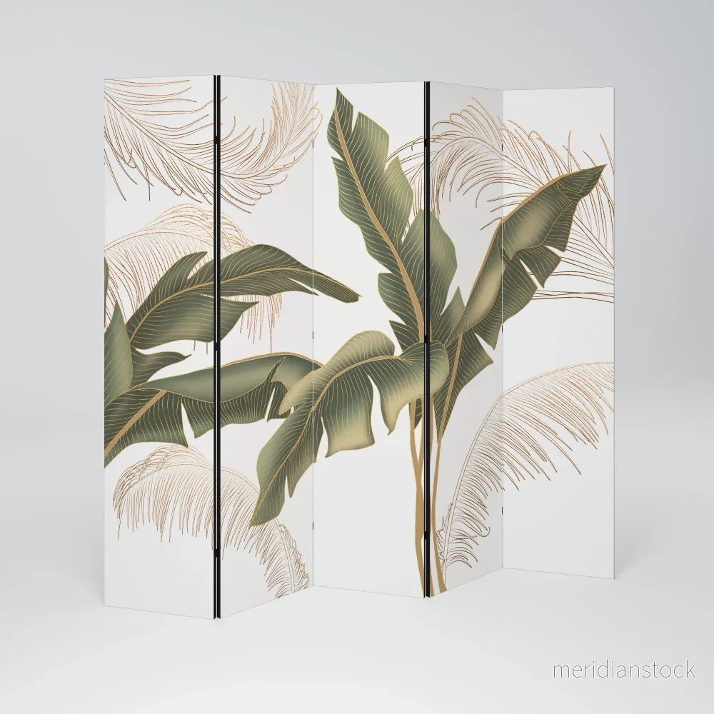 SUBTLE CHARM Dekorativ rumsavdelare – 5 paneler
