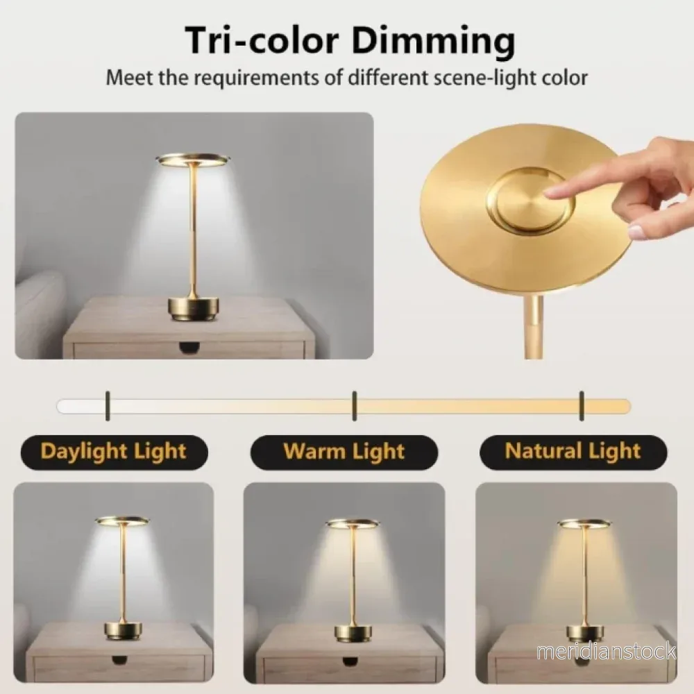 ClarityGlow Lyxutgåvan | Trådlös LED-bordslampa - Bild 3