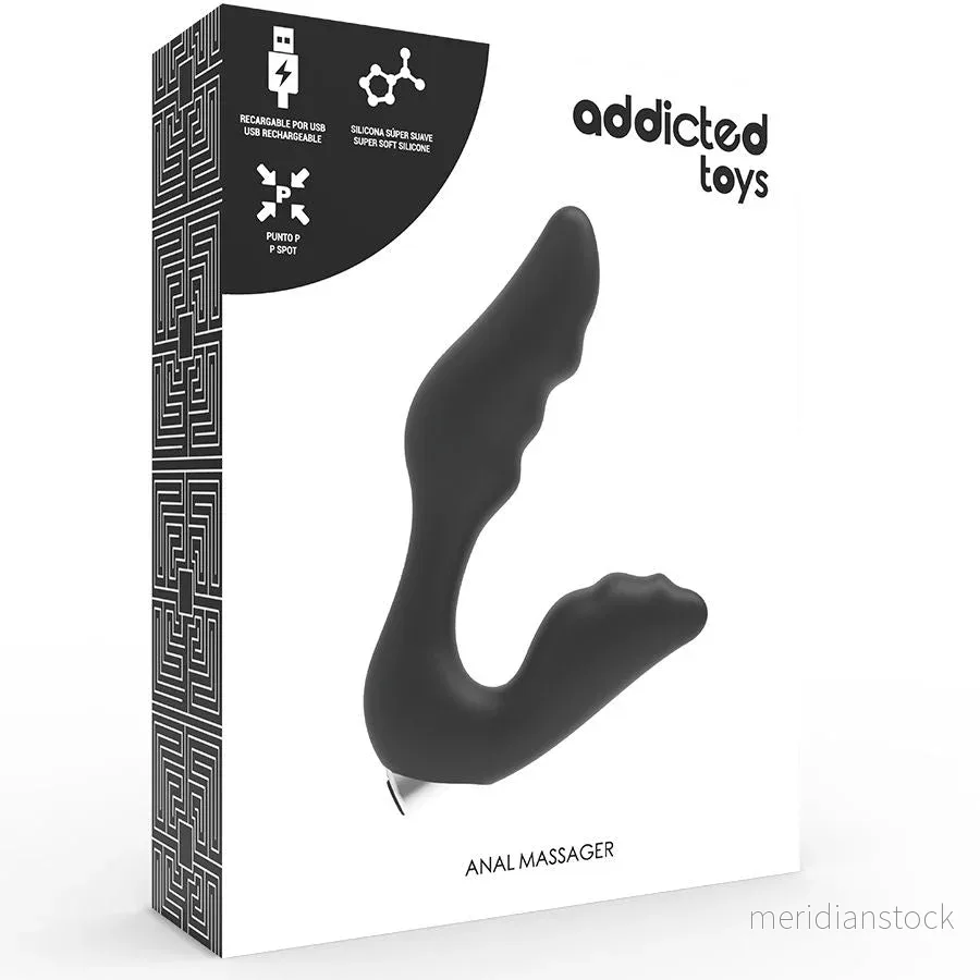 ADDICTED TOYS - PROSTATIC VIBRATOR RECHARGEABLE MODEL 6 - BLACK - Bild 2
