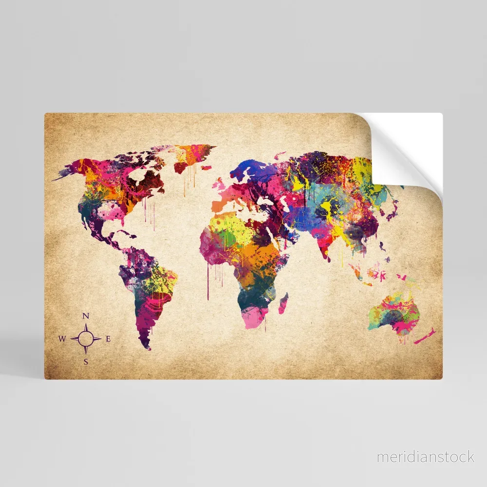 VIBRANT EARTHSCAPE Självhäftande Horisontell Poster - Bild 3