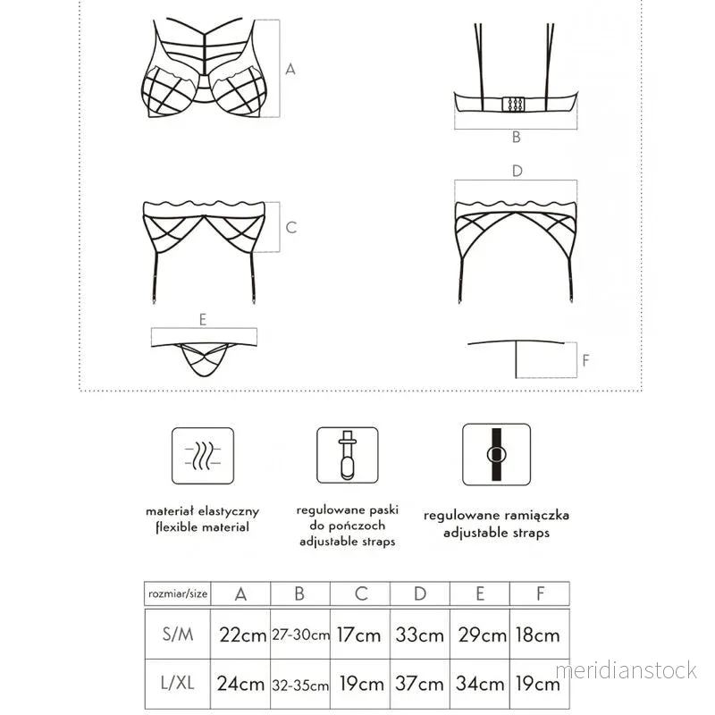 LIVCO CORSETTI FASHION - SOLEDAD LC 20217 BRA + PANTY + GARTER BELT S/M - Bild 2
