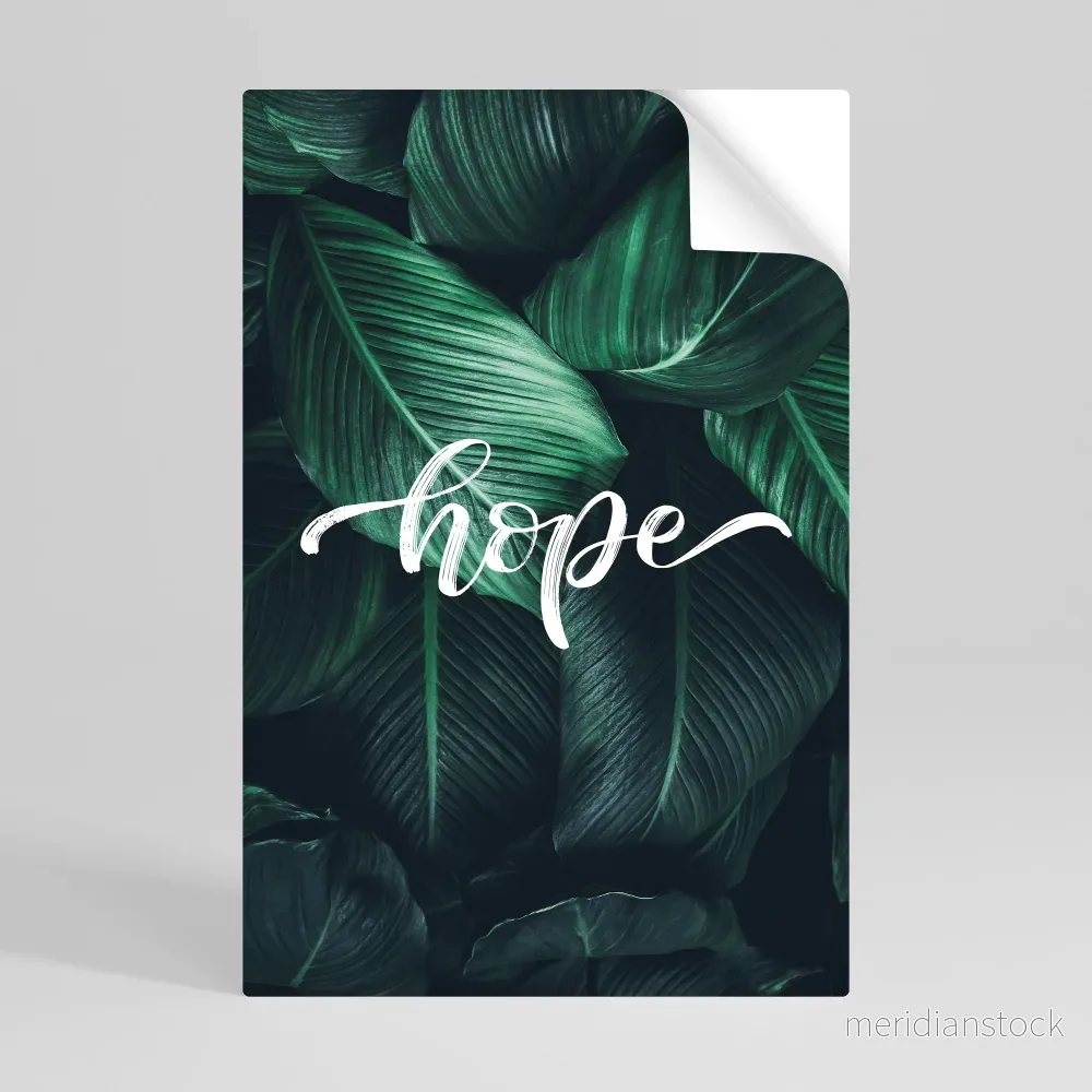 GREEN WHISPERS OF HOPE Självhäftande Vertikal Poster - Bild 2