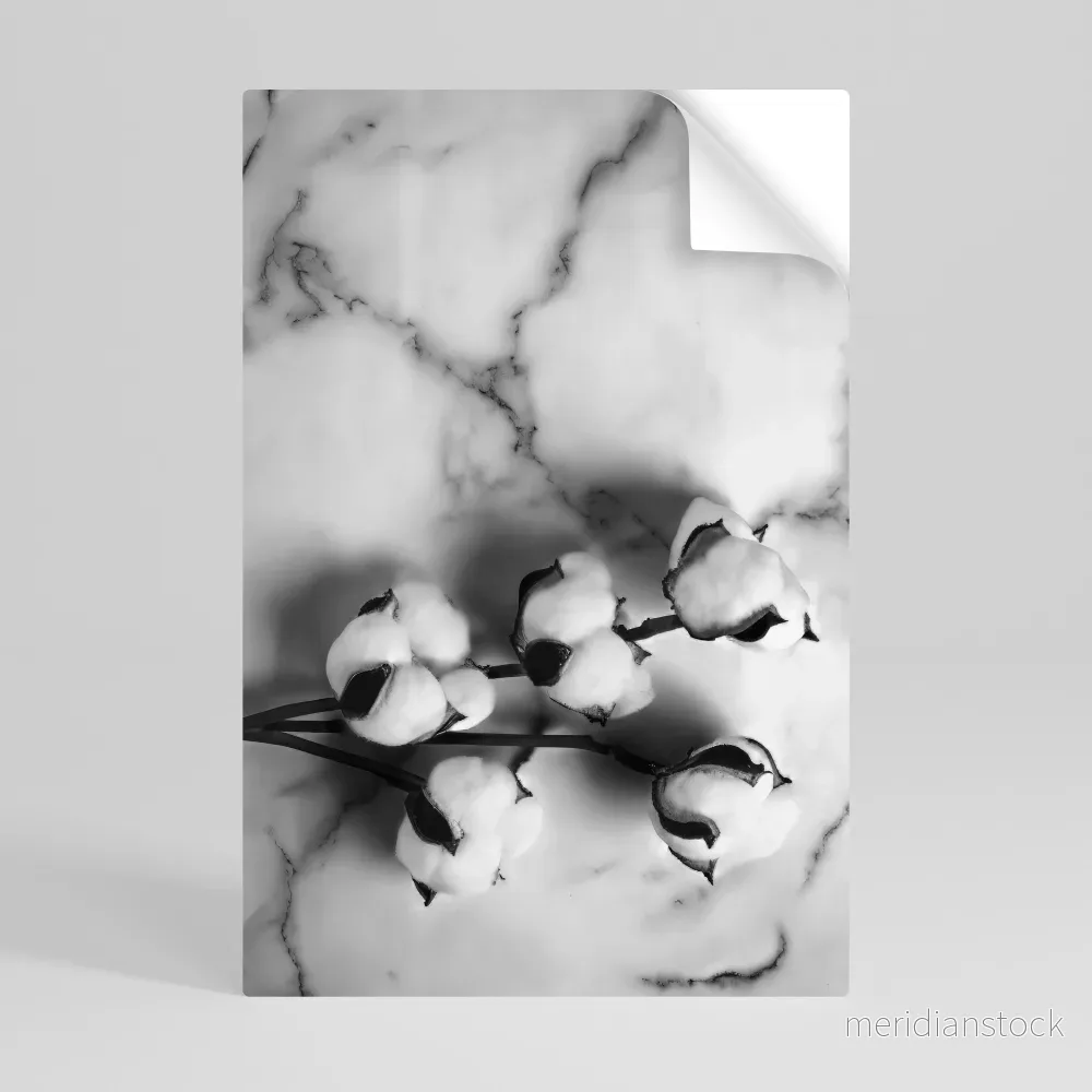 MONOCHROME COTTON DREAMS Självhäftande Vertikal Poster - Bild 2
