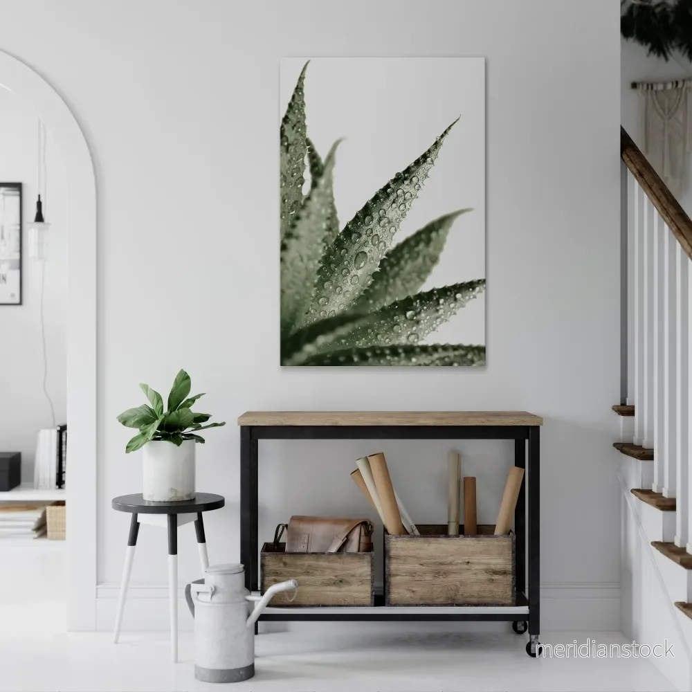 DEWDROP SYMPHONY Vertical Canvas Print