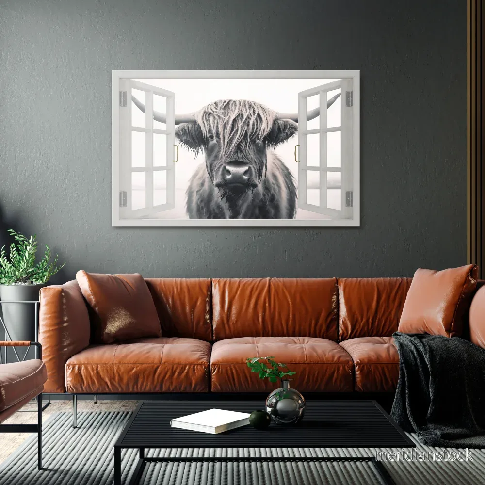 WILDLY WINDOWED VIEWS Horizontal Canvas Print - Bild 2