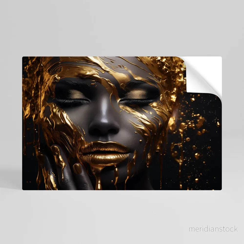 GOLDEN GODDESS Självhäftande Horisontell Poster - Bild 2