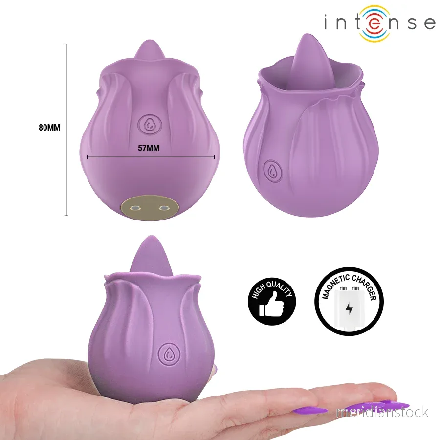 INTENSE - AZALEA FLOWER CLIT STIMULATING 10 VIBRATIONS PURPLE - Bild 3