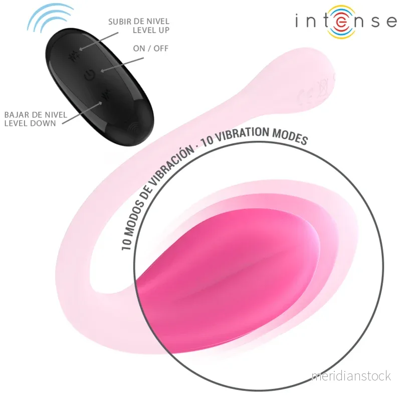 INTENSE - JANICE U VIBRATOR DOUBLE STIMULATION 10 VIBRATIONS PINK REMOTE CONTROL - Bild 3