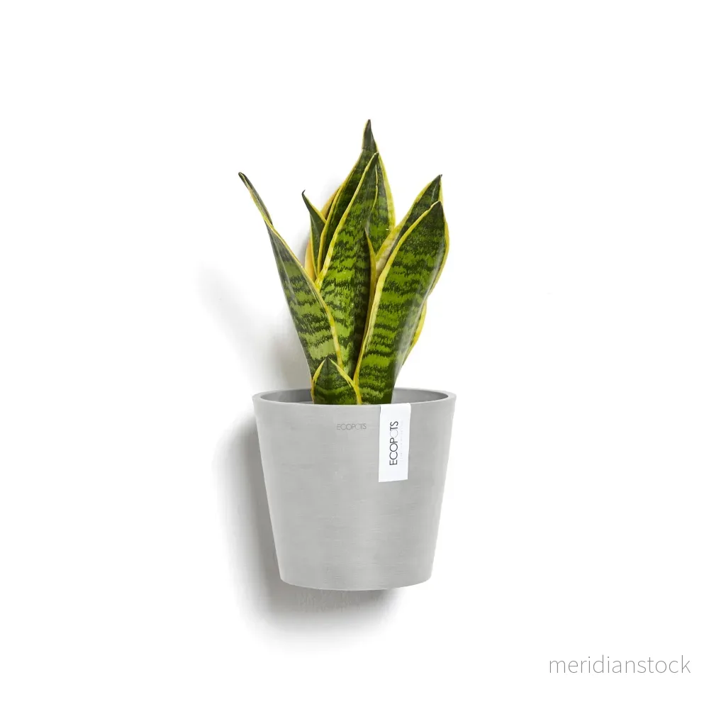 Kruka Amsterdam 20cm vägg vitgrå Kruka Amsterdam 20cm vägg vitgrå