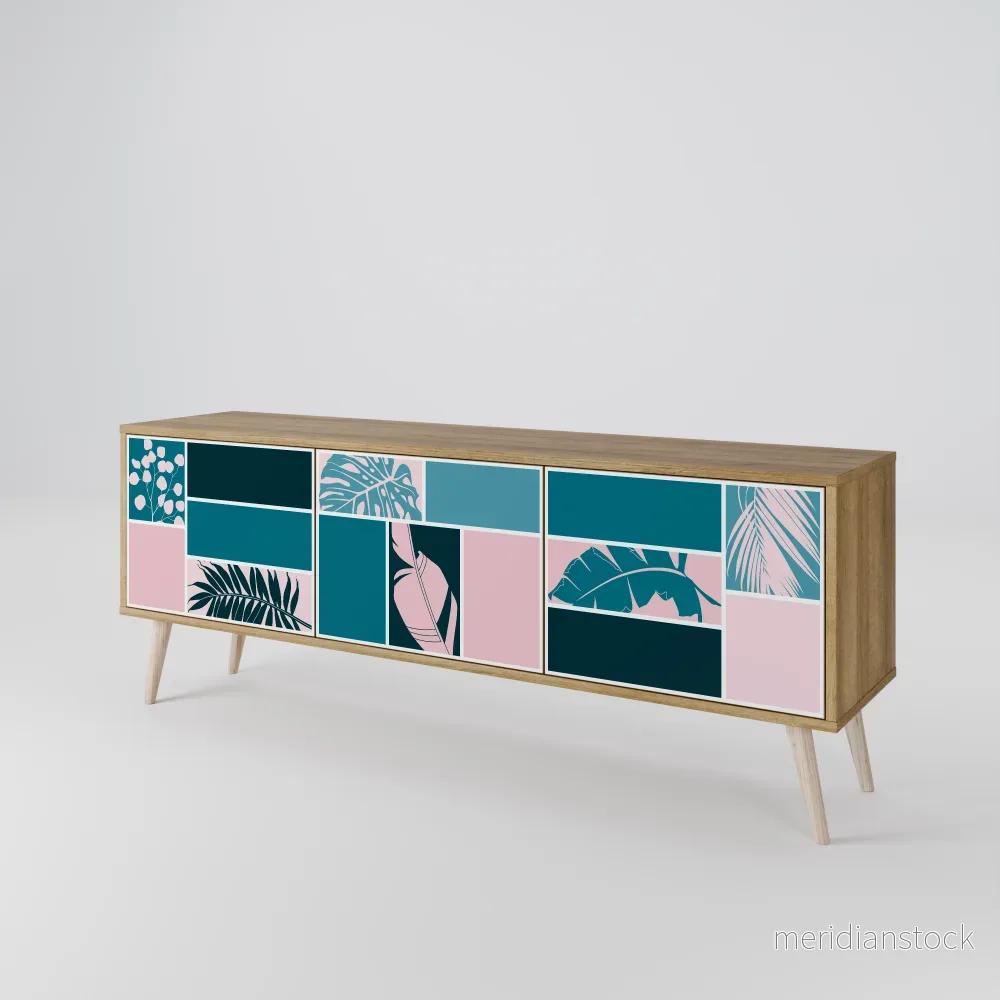 COMBINATION OF SHAPES TV-bänk med 3 dörrar