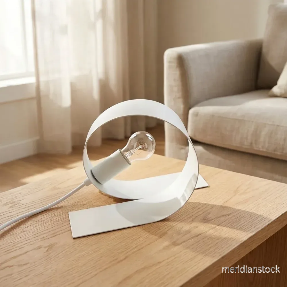 Minimalistisk Loop-bordslampa – Modusol
