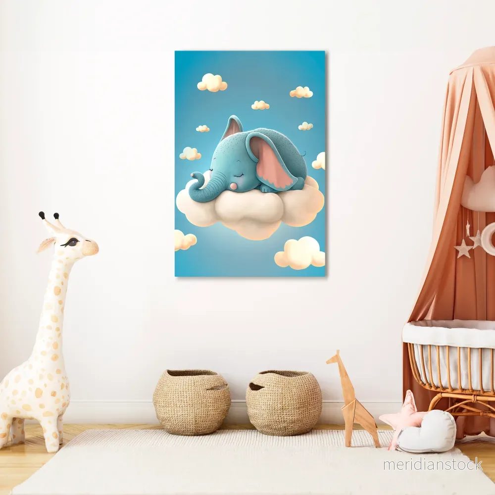 ELEPHANT DREAMS Vertical Canvas Print - Bild 2