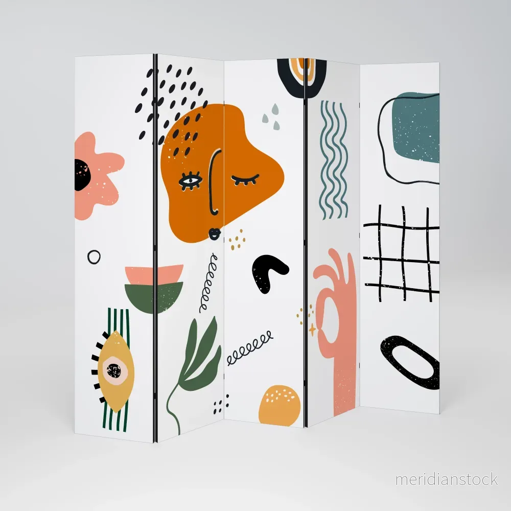 MATISSE WHIMSY Dekorativ rumsavdelare – 5 paneler - Bild 2