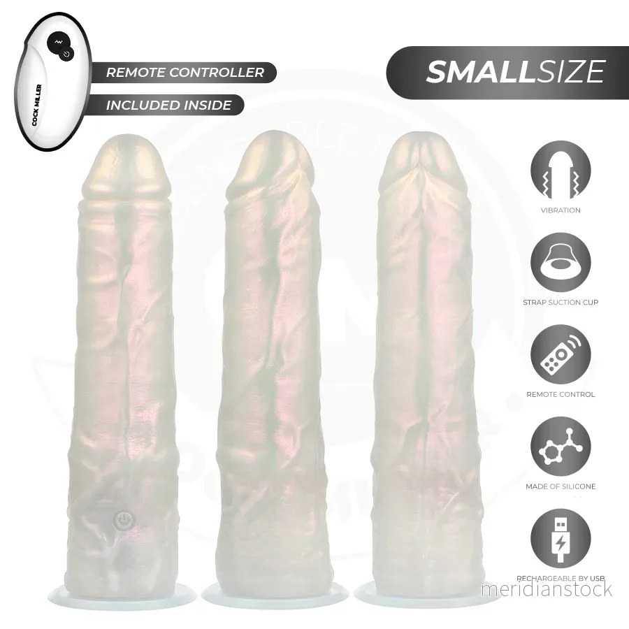 COCK MILLER - DILDO WITH SUCTION CUP, LIGHTS AND VIBRATION WITH REMOTE CONTROL WHITE 19.5 CM - Bild 3