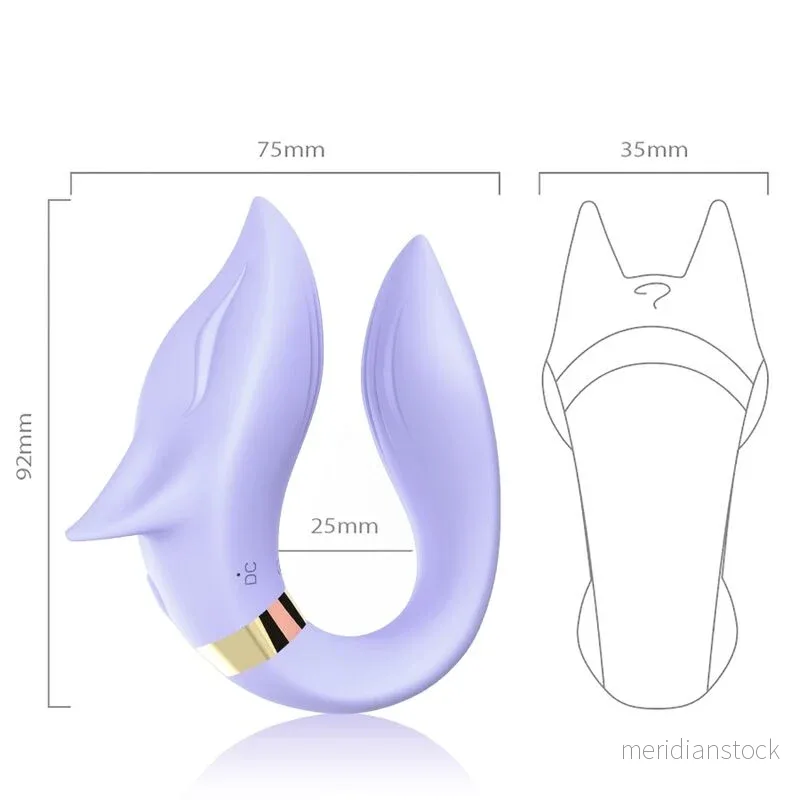 ARMONY - FOX VIBRATOR FOR COUPLES REMOTE CONTROL PURPLE - Bild 3
