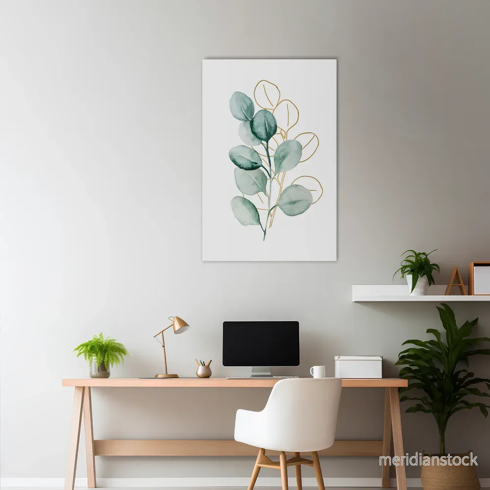 SILHOUETTES IN SOFT WATERS Vertical Canvas Print - Bild 2