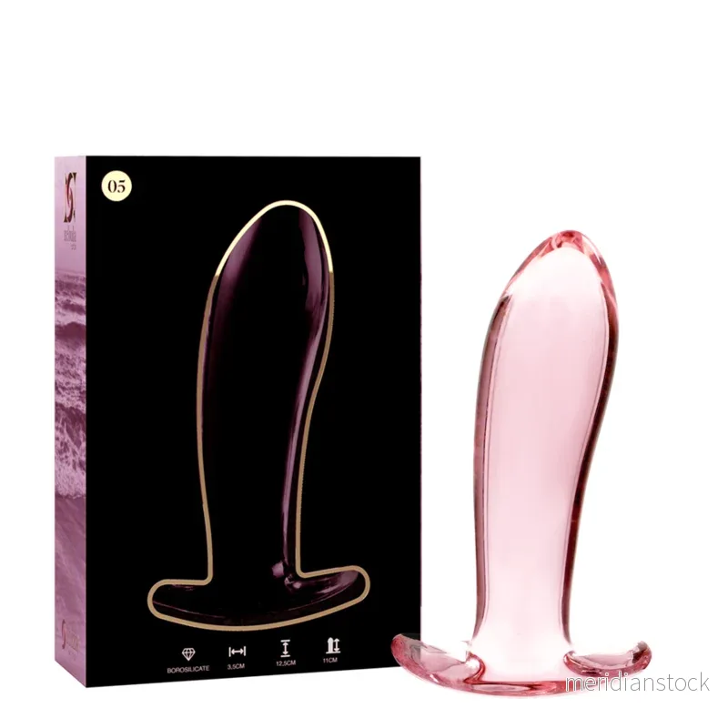 NEBULA SERIES BY IBIZA - MODEL 5 ANAL PLUG BOROSILICATE GLASS CLEAR 12.5 CM -O- 3.5 CM - Bild 2