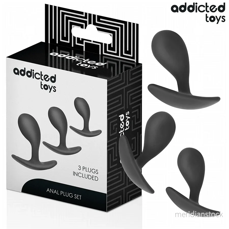 ADDICTED TOYS - SET OF 3 ANAL PLUG SILICONE MODEL 3