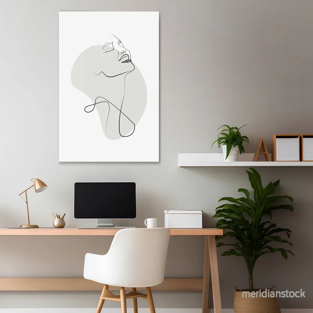 SUBTLE SIMPLICITY Vertical Canvas Print - Bild 2