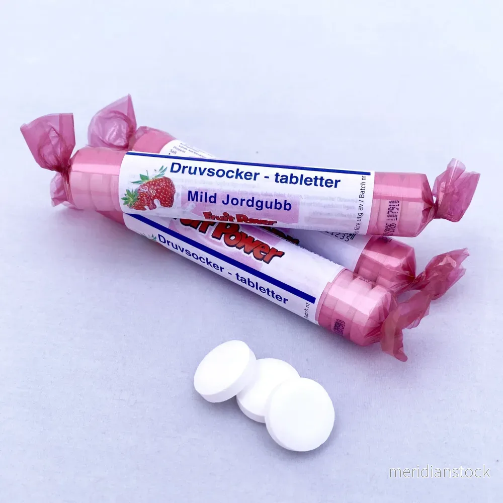 Druvsocker FruitPower Mild jordgubb 5-pack - Bild 2