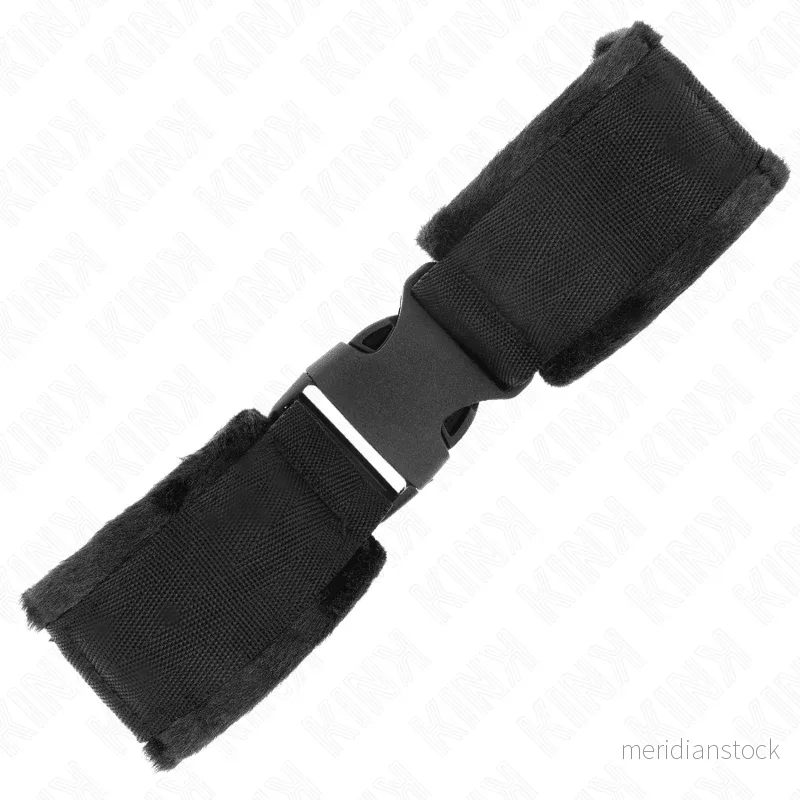 KINK - NYLON BIND HOOK&LOOP WRIST RESTRAINTS RED-BLACK MODEL 1 AJDUSTABLE 25-35 CM X 6 CM - Bild 2