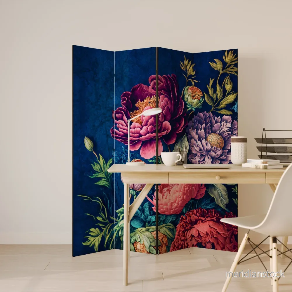BLOOMING ELEGANCE Rumsavdelare 4 paneler - Bild 3