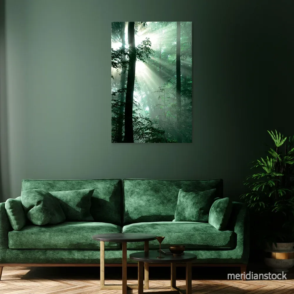 MYSTICAL SUNBEAMS Vertical Canvas Print MYSTICAL SUNBEAMS Vertical Canvas Print