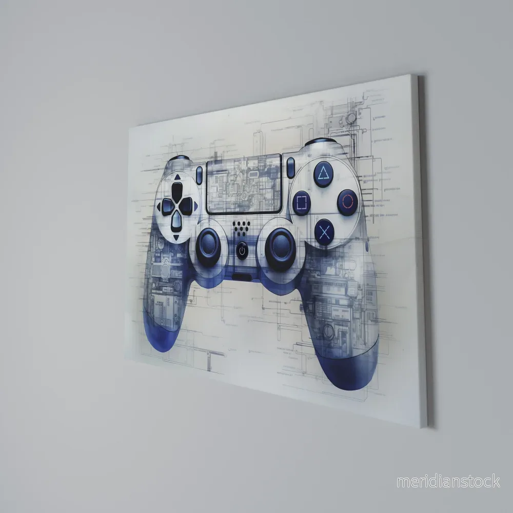 CYBER SCAPE PAD Horizontal Canvas Print - Bild 3