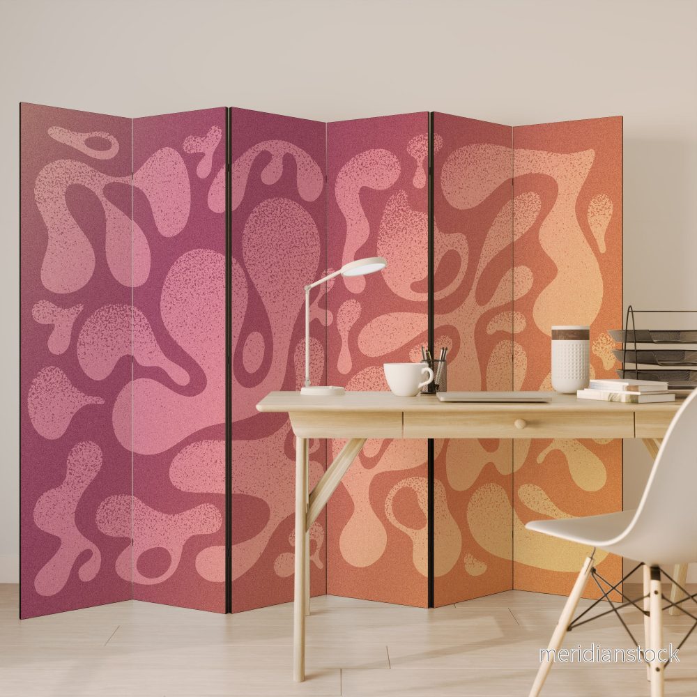 IRREGULAR PINK Rumsavdelare 6 paneler - Bild 3