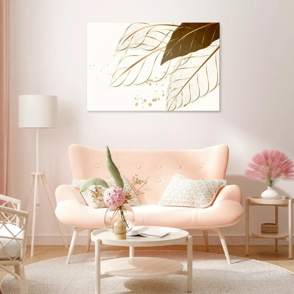 ELEGANCE IN FOLIAGE Horizontal Canvas Print - Bild 2
